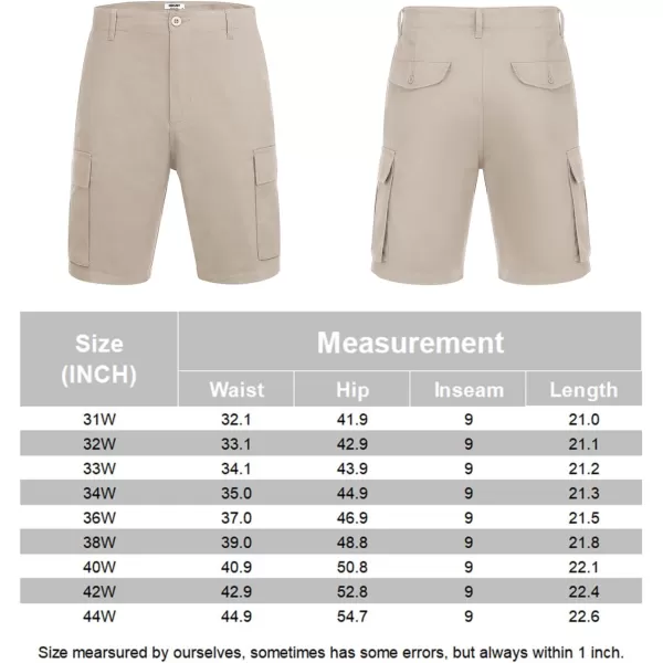 COOFANDY Men's Cargo Shorts Relaxed Fit Casual Shorts Cotton Stretch Outdoor Work Shorts with Multi Pockets