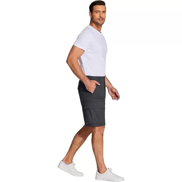 COOFANDY Men's Cargo Shorts Relaxed Fit Casual Shorts Cotton Stretch Outdoor Work Shorts with Multi Pockets