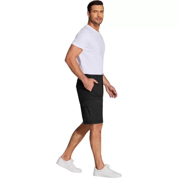 COOFANDY Men's Cargo Shorts Relaxed Fit Casual Shorts Cotton Stretch Outdoor Work Shorts with Multi Pockets