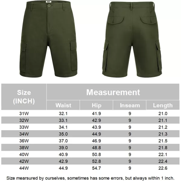 COOFANDY Men's Cargo Shorts Relaxed Fit Casual Shorts Cotton Stretch Outdoor Work Shorts with Multi Pockets