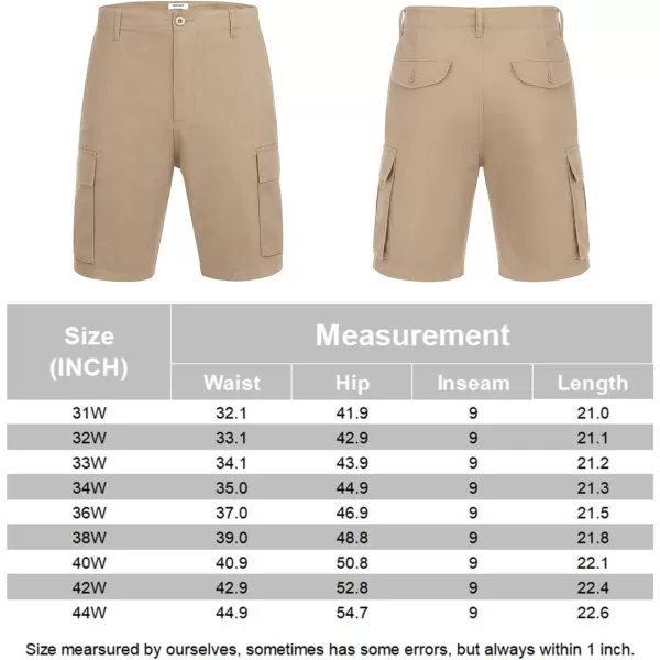 COOFANDY Men's Cargo Shorts Relaxed Fit Casual Shorts Cotton Stretch Outdoor Work Shorts with Multi Pockets