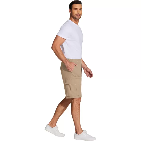 COOFANDY Men's Cargo Shorts Relaxed Fit Casual Shorts Cotton Stretch Outdoor Work Shorts with Multi Pockets