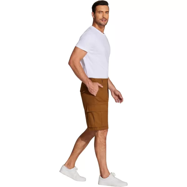 COOFANDY Men's Cargo Shorts Relaxed Fit Casual Shorts Cotton Stretch Outdoor Work Shorts with Multi Pockets