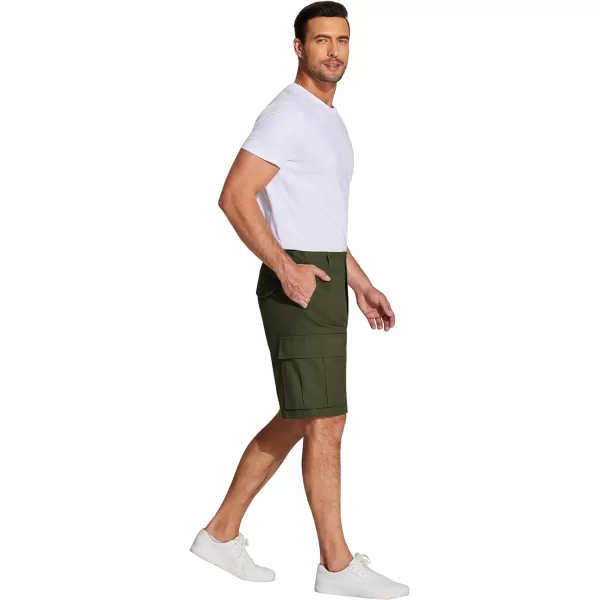 COOFANDY Men's Cargo Shorts Relaxed Fit Casual Shorts Cotton Stretch Outdoor Work Shorts with Multi Pockets