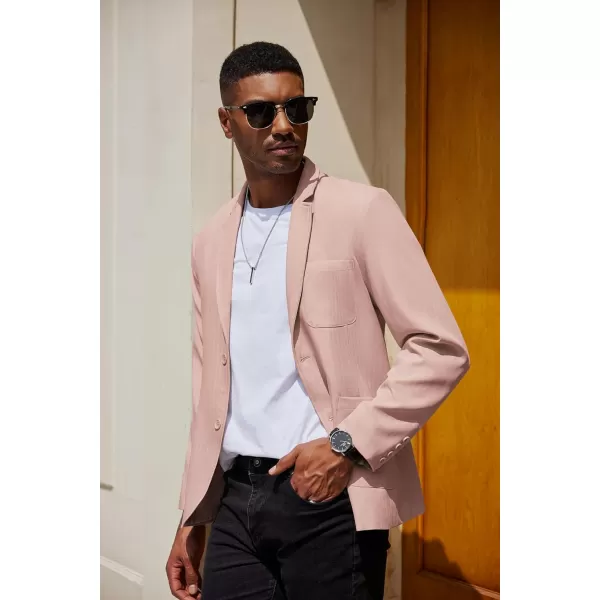 COOFANDY Men's Casual Blazer Jacket Regular Fit Lightweight Two Button Herringbone Sport Coat