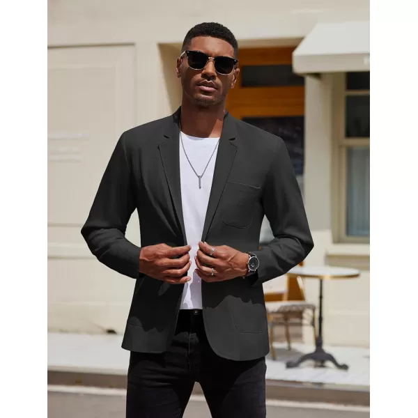COOFANDY Men's Casual Blazer Jacket Regular Fit Lightweight Two Button Herringbone Sport Coat