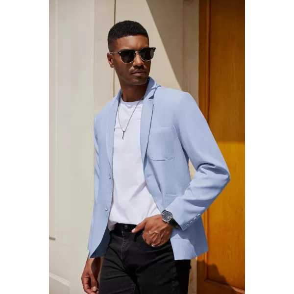 COOFANDY Men's Casual Blazer Jacket Regular Fit Lightweight Two Button Herringbone Sport Coat