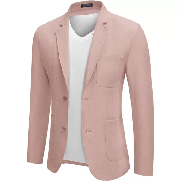 COOFANDY Men's Casual Blazer Jacket Regular Fit Lightweight Two Button Herringbone Sport Coat