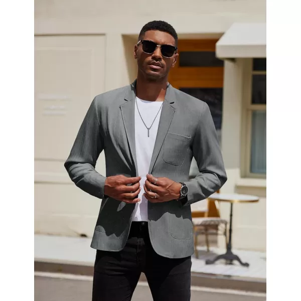 COOFANDY Men's Casual Blazer Jacket Regular Fit Lightweight Two Button Herringbone Sport Coat