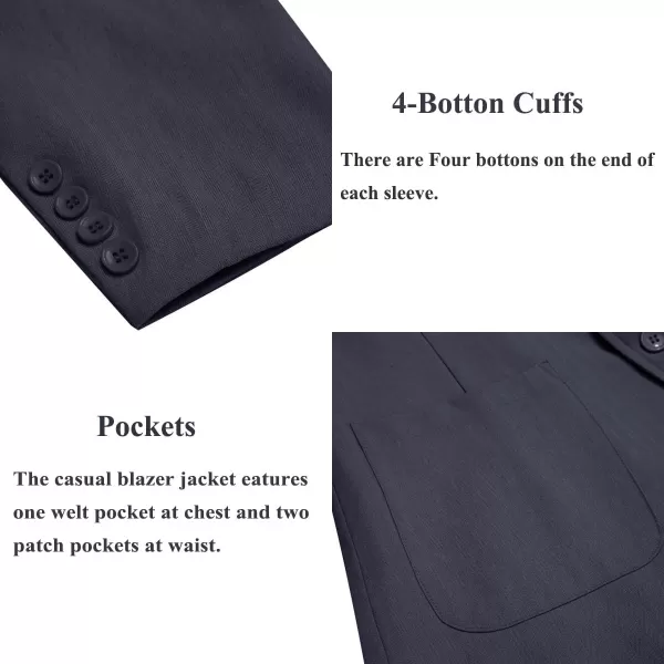 COOFANDY Men's Casual Blazer Jacket Regular Fit Lightweight Two Button Herringbone Sport Coat