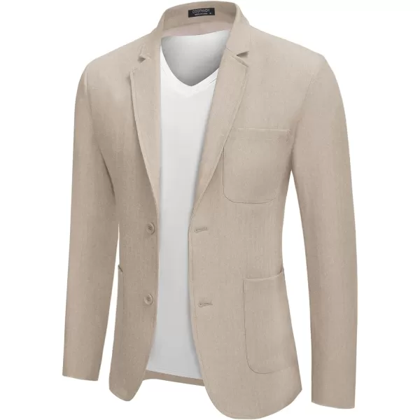 COOFANDY Men's Casual Blazer Jacket Regular Fit Lightweight Two Button Herringbone Sport Coat