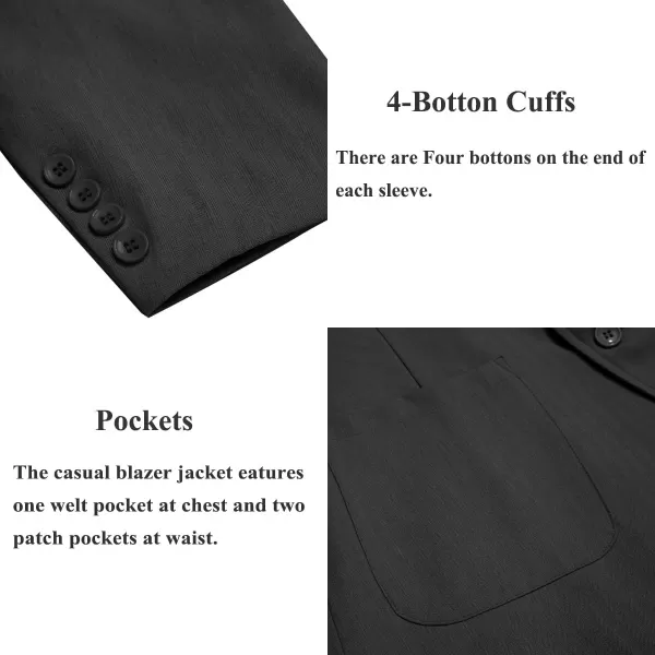 COOFANDY Men's Casual Blazer Jacket Regular Fit Lightweight Two Button Herringbone Sport Coat
