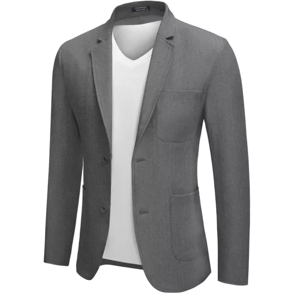 COOFANDY Men's Casual Blazer Jacket Regular Fit Lightweight Two Button Herringbone Sport Coat
