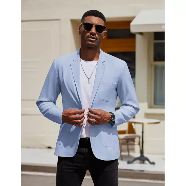 COOFANDY Men's Casual Blazer Jacket Regular Fit Lightweight Two Button Herringbone Sport Coat