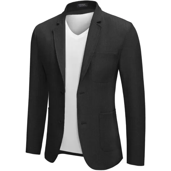 COOFANDY Men's Casual Blazer Jacket Regular Fit Lightweight Two Button Herringbone Sport Coat