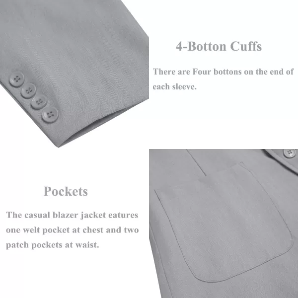 COOFANDY Men's Casual Blazer Jacket Regular Fit Lightweight Two Button Herringbone Sport Coat