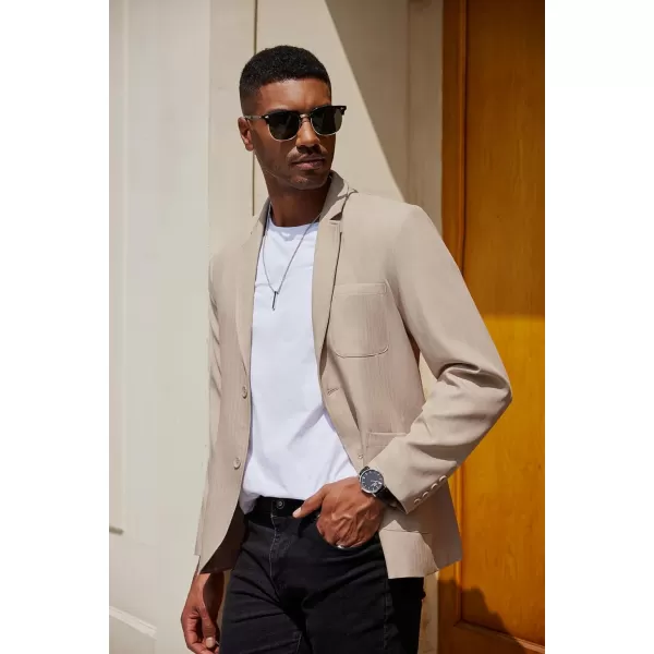 COOFANDY Men's Casual Blazer Jacket Regular Fit Lightweight Two Button Herringbone Sport Coat