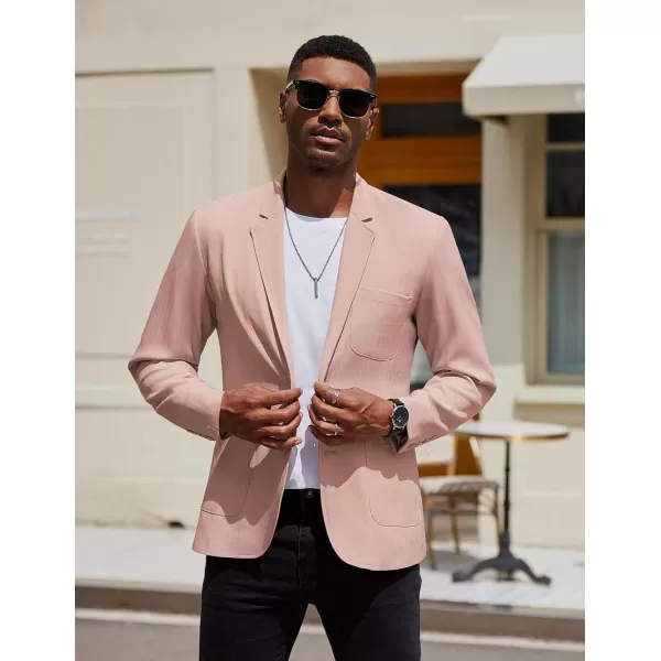 COOFANDY Men's Casual Blazer Jacket Regular Fit Lightweight Two Button Herringbone Sport Coat