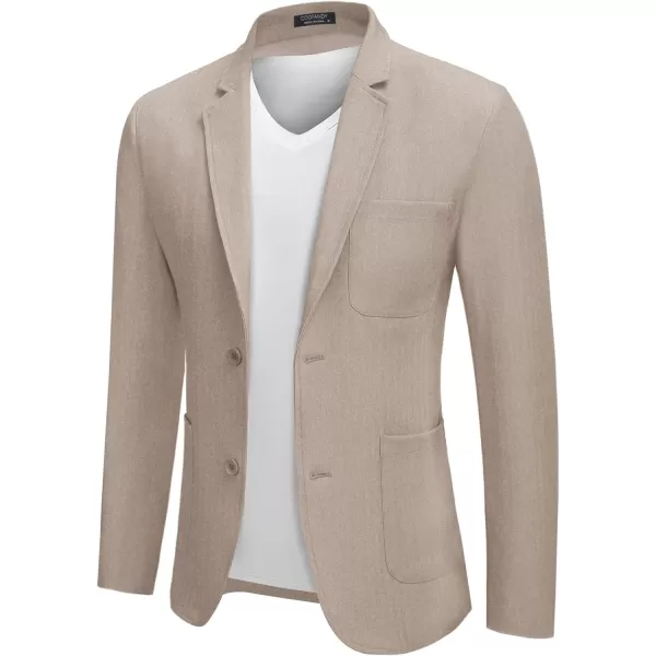 COOFANDY Men's Casual Blazer Jacket Regular Fit Lightweight Two Button Herringbone Sport Coat