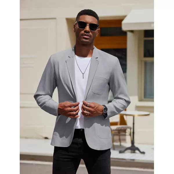 COOFANDY Men's Casual Blazer Jacket Regular Fit Lightweight Two Button Herringbone Sport Coat