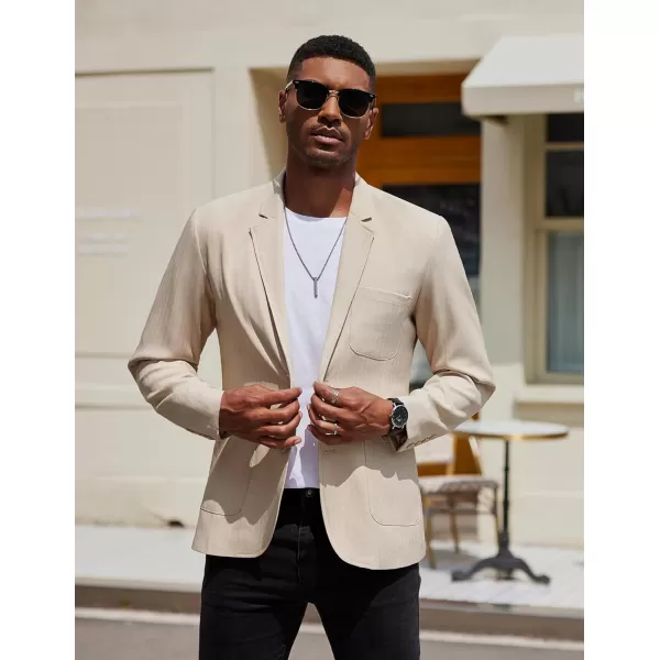COOFANDY Men's Casual Blazer Jacket Regular Fit Lightweight Two Button Herringbone Sport Coat