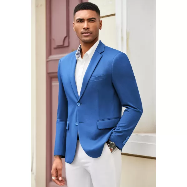 COOFANDY Mens Casual Blazer Slim Fit Suit Jacket Lightweight Knit Sport Coat Two Button Blazer Jacket