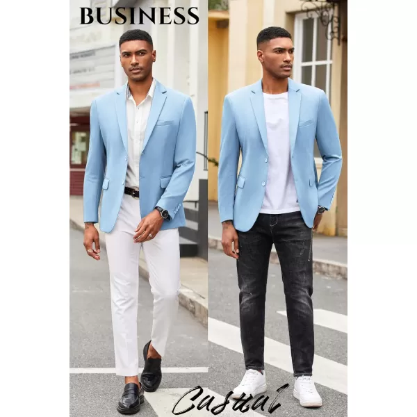 COOFANDY Mens Casual Blazer Slim Fit Suit Jacket Lightweight Knit Sport Coat Two Button Blazer Jacket