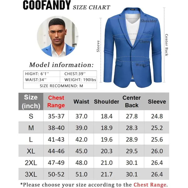 COOFANDY Mens Casual Blazer Slim Fit Suit Jacket Lightweight Knit Sport Coat Two Button Blazer Jacket