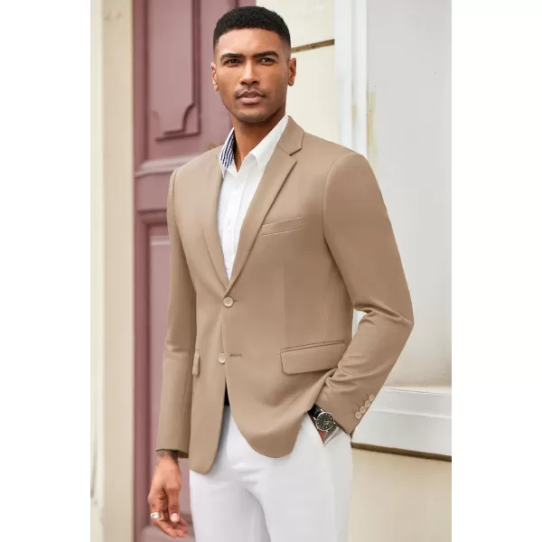 COOFANDY Mens Casual Blazer Slim Fit Suit Jacket Lightweight Knit Sport Coat Two Button Blazer Jacket