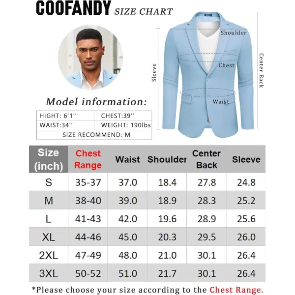 COOFANDY Mens Casual Blazer Slim Fit Suit Jacket Lightweight Knit Sport Coat Two Button Blazer Jacket