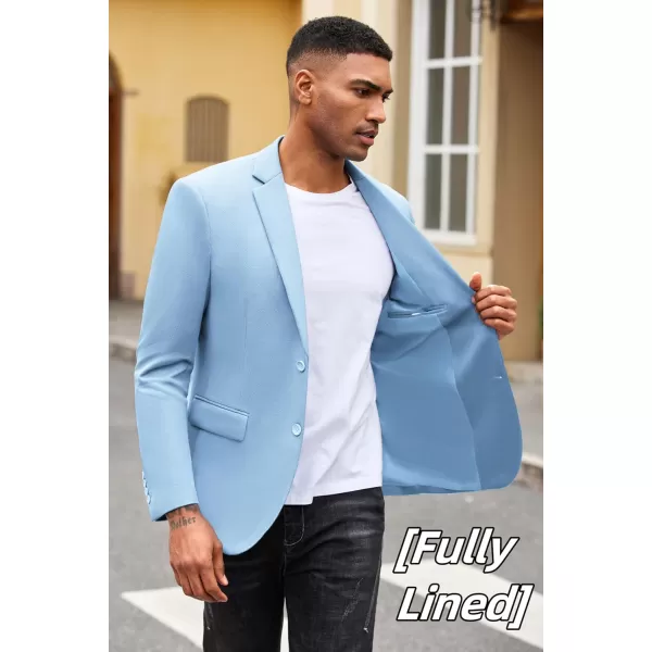 COOFANDY Mens Casual Blazer Slim Fit Suit Jacket Lightweight Knit Sport Coat Two Button Blazer Jacket