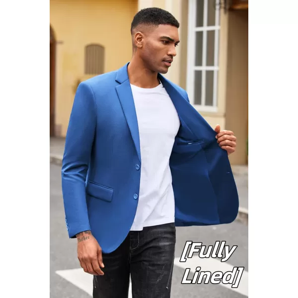COOFANDY Mens Casual Blazer Slim Fit Suit Jacket Lightweight Knit Sport Coat Two Button Blazer Jacket