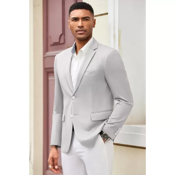 COOFANDY Mens Casual Blazer Slim Fit Suit Jacket Lightweight Knit Sport Coat Two Button Blazer Jacket