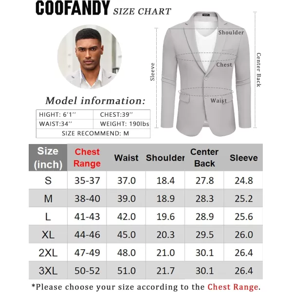 COOFANDY Mens Casual Blazer Slim Fit Suit Jacket Lightweight Knit Sport Coat Two Button Blazer Jacket