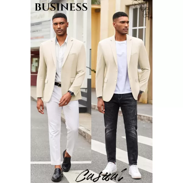 COOFANDY Mens Casual Blazer Slim Fit Suit Jacket Lightweight Knit Sport Coat Two Button Blazer Jacket