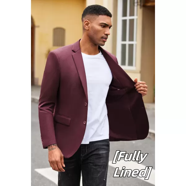 COOFANDY Mens Casual Blazer Slim Fit Suit Jacket Lightweight Knit Sport Coat Two Button Blazer Jacket