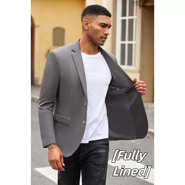 COOFANDY Mens Casual Blazer Slim Fit Suit Jacket Lightweight Knit Sport Coat Two Button Blazer Jacket