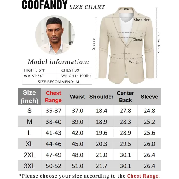COOFANDY Mens Casual Blazer Slim Fit Suit Jacket Lightweight Knit Sport Coat Two Button Blazer Jacket