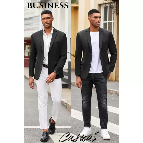 COOFANDY Mens Casual Blazer Slim Fit Suit Jacket Lightweight Knit Sport Coat Two Button Blazer Jacket