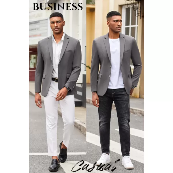 COOFANDY Mens Casual Blazer Slim Fit Suit Jacket Lightweight Knit Sport Coat Two Button Blazer Jacket