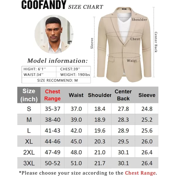 COOFANDY Mens Casual Blazer Slim Fit Suit Jacket Lightweight Knit Sport Coat Two Button Blazer Jacket
