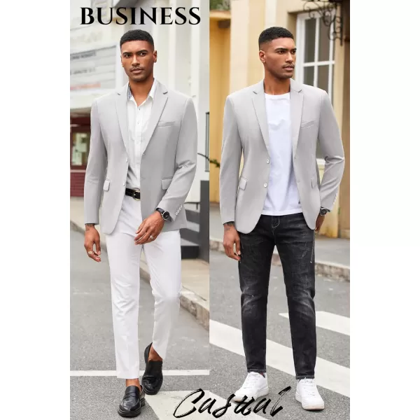 COOFANDY Mens Casual Blazer Slim Fit Suit Jacket Lightweight Knit Sport Coat Two Button Blazer Jacket