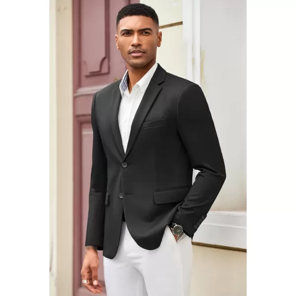 COOFANDY Mens Casual Blazer Slim Fit Suit Jacket Lightweight Knit Sport Coat Two Button Blazer Jacket