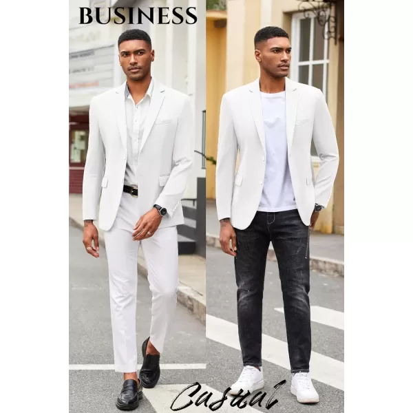 COOFANDY Mens Casual Blazer Slim Fit Suit Jacket Lightweight Knit Sport Coat Two Button Blazer Jacket
