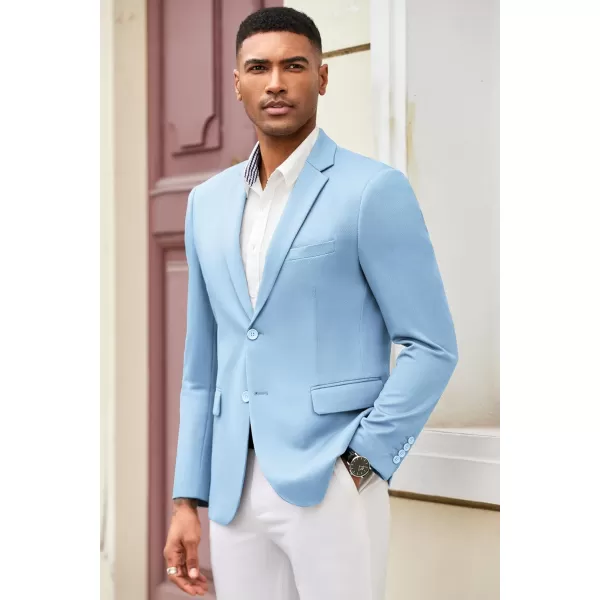 COOFANDY Mens Casual Blazer Slim Fit Suit Jacket Lightweight Knit Sport Coat Two Button Blazer Jacket
