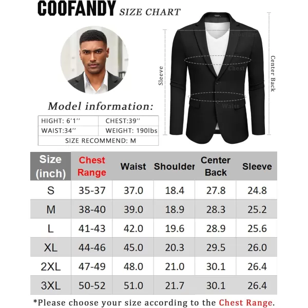 COOFANDY Mens Casual Blazer Slim Fit Suit Jacket Lightweight Knit Sport Coat Two Button Blazer Jacket