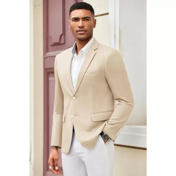 COOFANDY Mens Casual Blazer Slim Fit Suit Jacket Lightweight Knit Sport Coat Two Button Blazer Jacket
