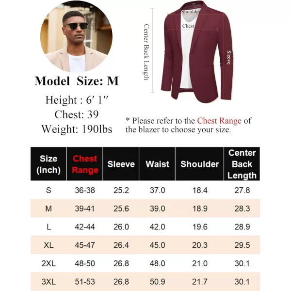 COOFANDY Men's Casual Blazer Slim Fit Suit Jackets Two Button Lightweight Knit Sport Coat