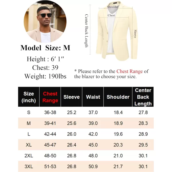 COOFANDY Men's Casual Blazer Slim Fit Suit Jackets Two Button Lightweight Knit Sport Coat