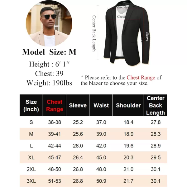 COOFANDY Men's Casual Blazer Slim Fit Suit Jackets Two Button Lightweight Knit Sport Coat